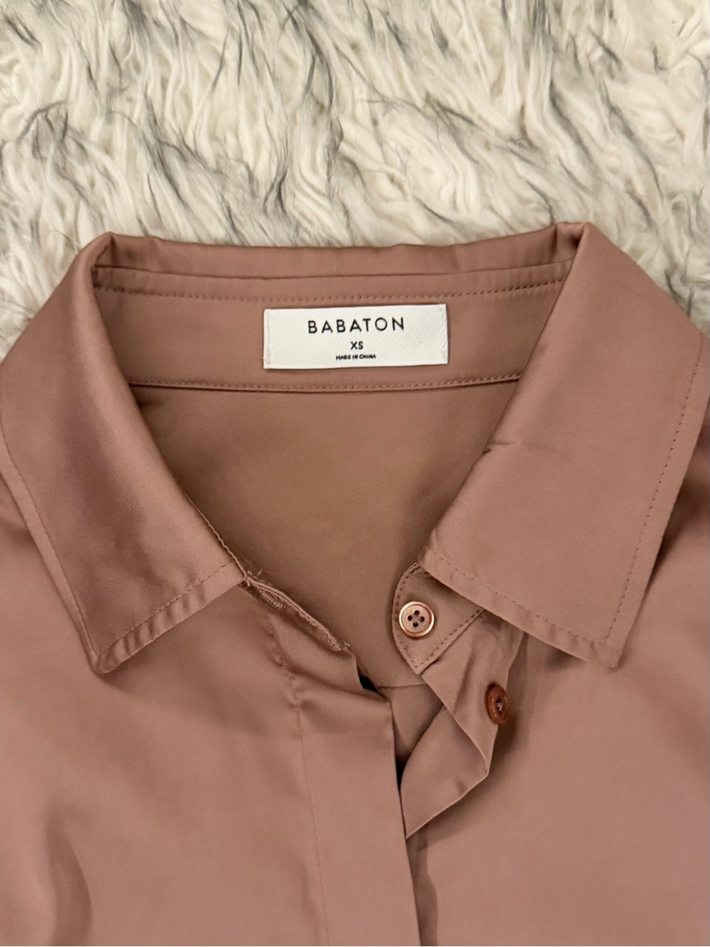 Babaton ‘Amargo’ Satin Blouse - Chesnut - Picture 3 of 6